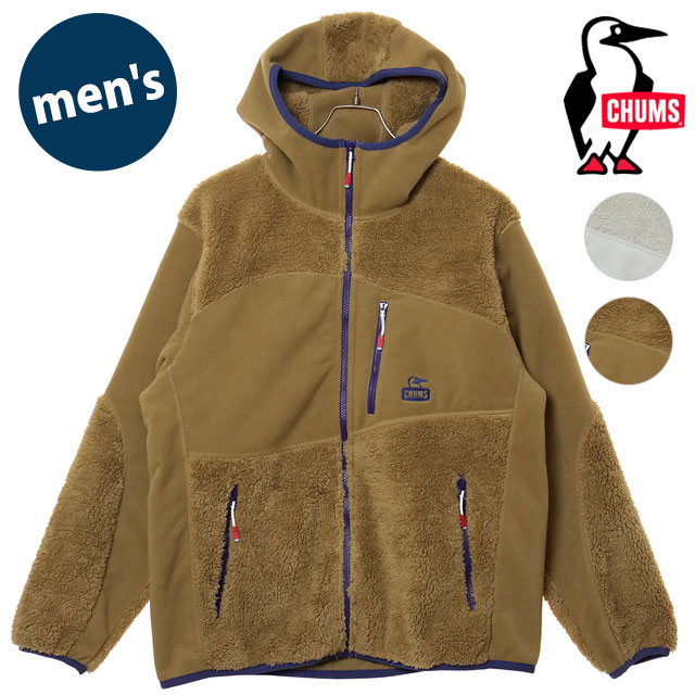 【50%OFF/SALE】チャムス CHUMS ボンディングフリースパネルパーカー [CH04-1419 FW25] M Bonding Fleece Panel Parka メンズ アウター フーディー 防風 アウトドア 正規取扱店【ts】【e】｜mischief シューズ＆アパレル