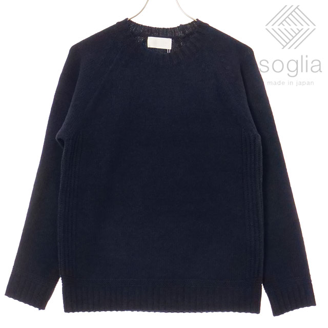 【在庫限り】ソリア Soglia ランドノア セーター [FW25] LANDNOAH Sweater メンズ・レディース トップス クルーネック ニット 日本製 Navy 正規取扱店【ts】 8,661円