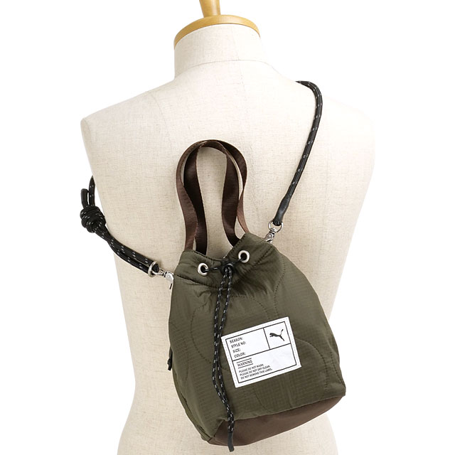 プーマ PUMA ラスティ パーソナルエフェクトバッグ [J20398 FW25] 4L RUSTY PERSONAL EFFECT BAG メンズ・レディース 鞄 巾着バッグ ショルダーバッグ KHAKI 【メール便可】 正規取扱店
