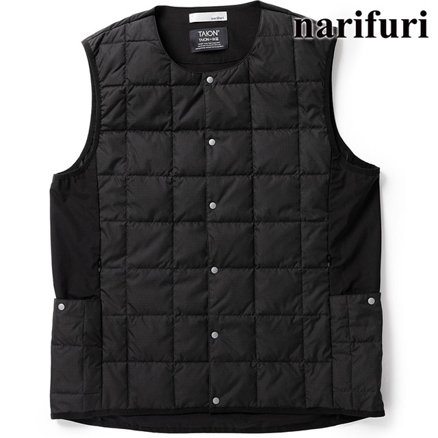 ナリフリ ベスト 新品同様　sizeM TAION（タイオン） ダウンベスト ベスト narifuri × クルーネック