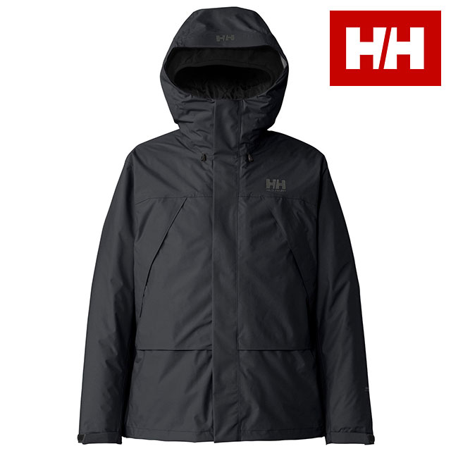 ヘリーハンセン HELLY HANSEN スカンザ3WAYジャケット [HO12570-K FW25] Scandza 3way Jacket メンズ・レディース アウター 中綿ジャケット 防水 撥水 インナー付き ブラック 正規取扱店｜mischief シューズ＆アパレル