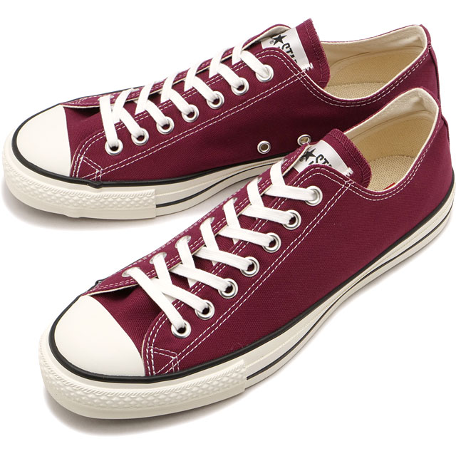 【4/15限定 最大P28倍】コンバース CONVERSE スニーカー キャンバス オールスター J ローカット [31316720 HO25] CANVAS ALL STAR J OX メンズ 靴 シューズ 日本製 BURGUNDY 正規取扱店