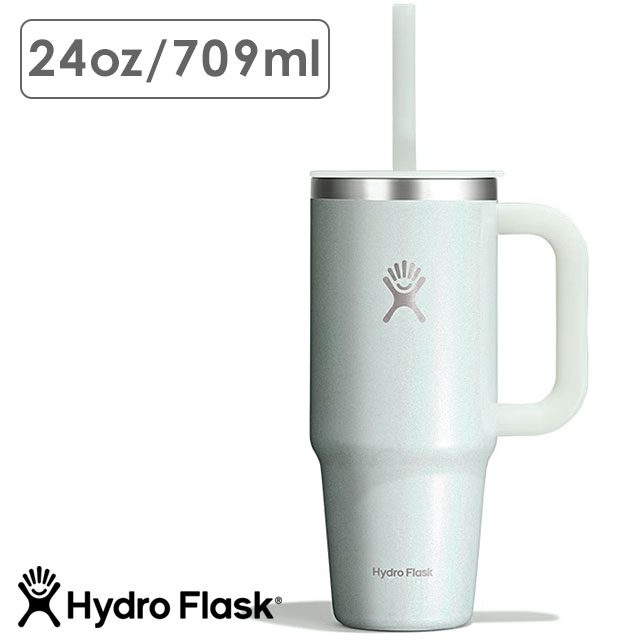 【4/20限定 最大P28倍】限定カラー ハイドロフラスク Hydro Flask グリマー トラベルタンブラー 709ml [8902310191252] GLIMMER 24oz TRAVEL TUMBLER メンズ・レディース ステンレスボトル 水筒 直飲み 保温 保冷 ブルー GlimmerBlue 正規取扱店