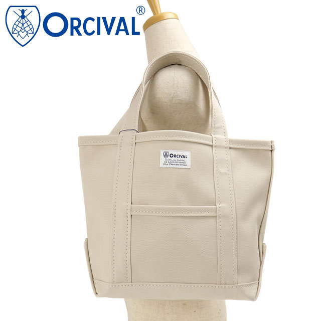 オーシバル ORCIVAL トートバッグ スモール [OR-H0285-KWC] TOTE BAG SMALL メンズ・レディース ユニセックス 鞄 日本製 キャンバストート 小サイズ 帆布 ベージュ LT.SAND-BEIGE 正規取扱店
