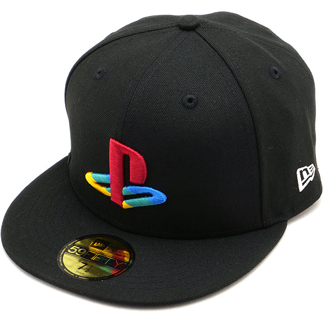 ニューエラ キャップ NEW ERA CAP 59FIFTY プレイステーション 4カラー [14693450 FW25] 5950 PLAYSTATION 4COL PSFM メンズ・レディース コラボ 帽子 ブラック 正規取扱店