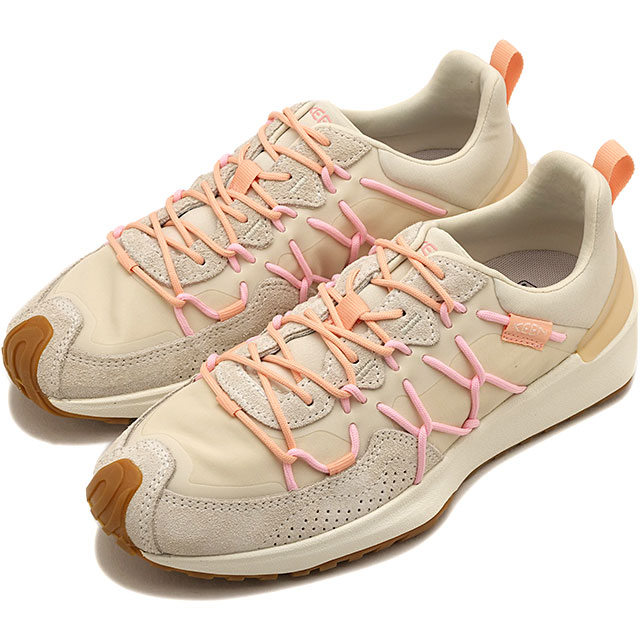 【先着で限定プレゼント】返品交換送料無料 キーン KEEN スニーカー レディース ユニーク トレッカー [1032789 FW26] W UNEEK TREKKER 靴 スエードシューズ ホワイト系 BIRCH/PEACH-TREE 正規取扱店｜mischief シューズ＆アパレル