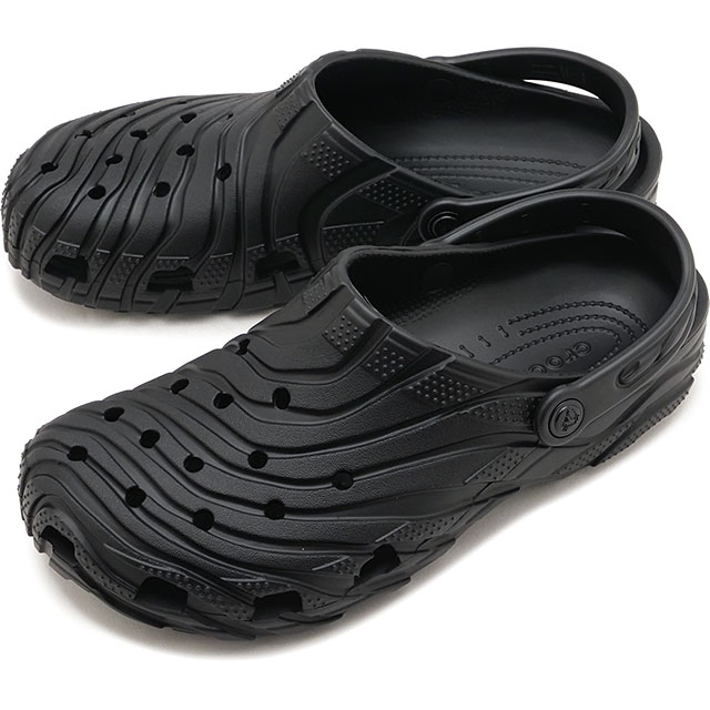 クロックス crocs サンダル メンズ クラシック イロージョン クロッグ [213440-001 FW26] Classic Erosion Clog 靴 スライドサンダル 黒 Black 正規取扱店｜mischief シューズ＆アパレル