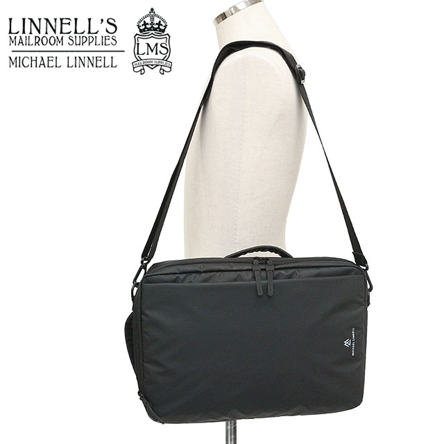 【7/25限定 最大P38倍】マイケルリンネル MICHAEL LINNELL 3ウェイバッグ [MLAC-43 SS26] 8L 3WAY BAG メンズ・レディース 鞄 バックパック ショルダーバッグ ブリーフケース ビジネス トラベル 出張 高耐久 撥水 黒 BLACK 正規取扱店｜mischief シューズ＆アパレル
