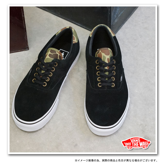vans era 59 black black camo
