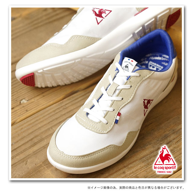 楽天市場 完売 Le Coq Sportif ルコック スポルティフ レディース スニーカー Segur Wide セギュールワイド ホワイト ブルー レッド Qfm4144wb Ss14 Mischief