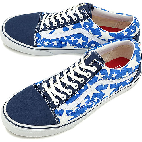 blue vans with stars 