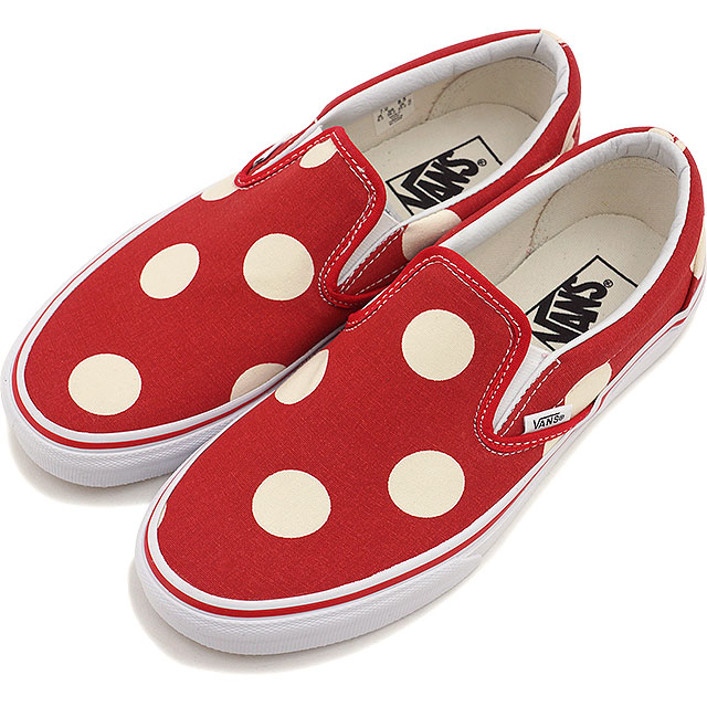 slip on polka dot vans