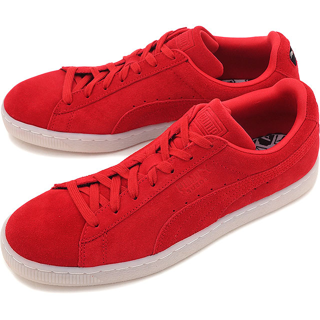 puma suede all red