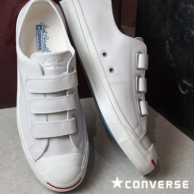 white leather converse velcro straps