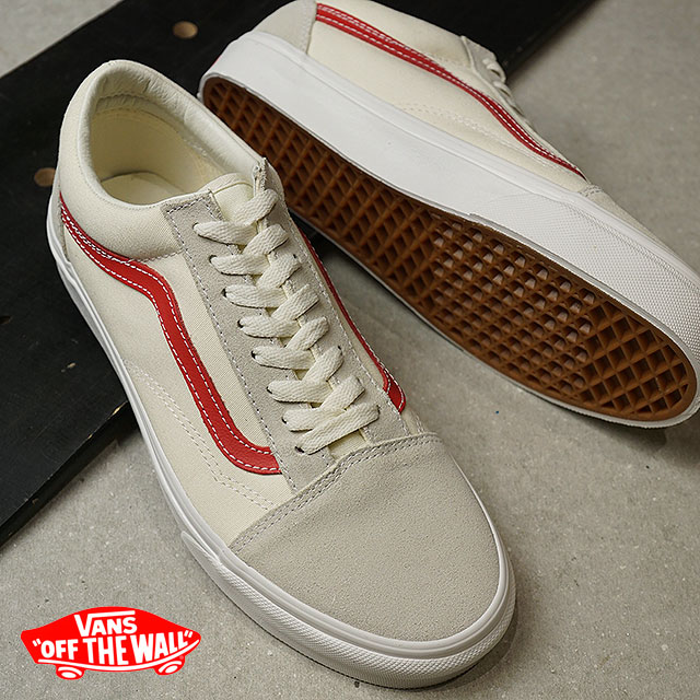 red and white off the wall vans