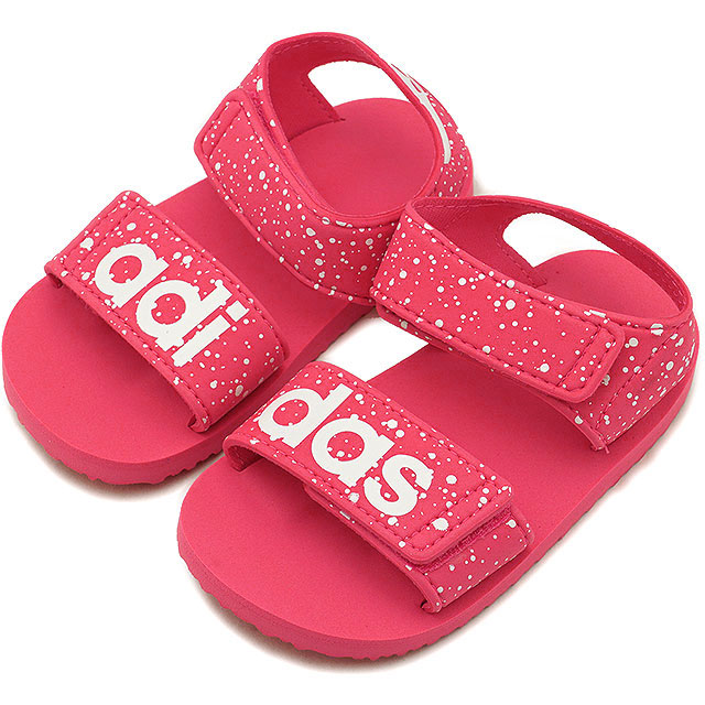 red adidas slippers