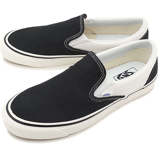 vans classic slip on black mens