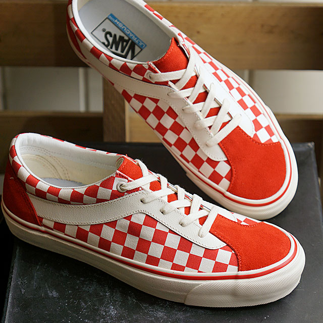 racing red checkered vans