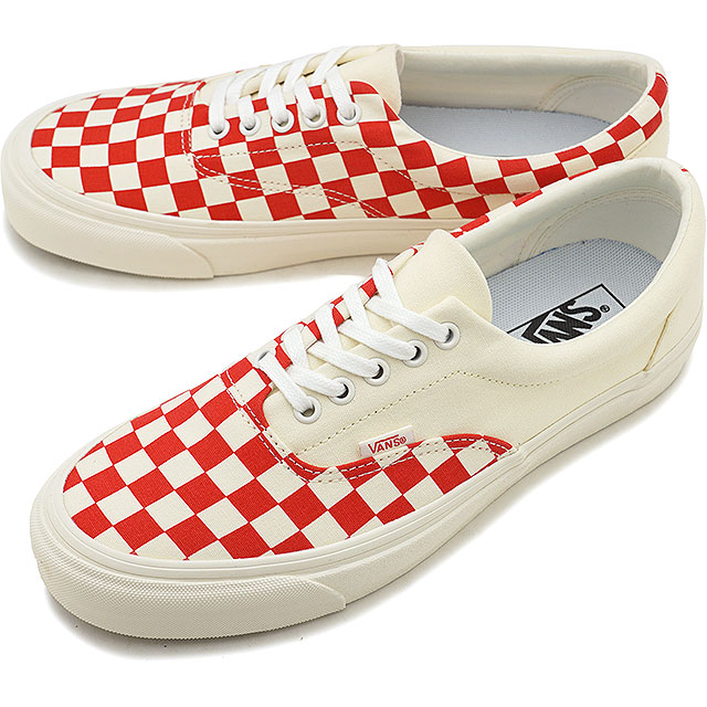 racing red checkerboard vans