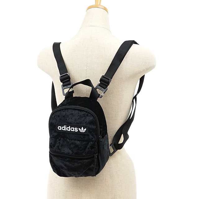 adidas originals velvet backpack in black