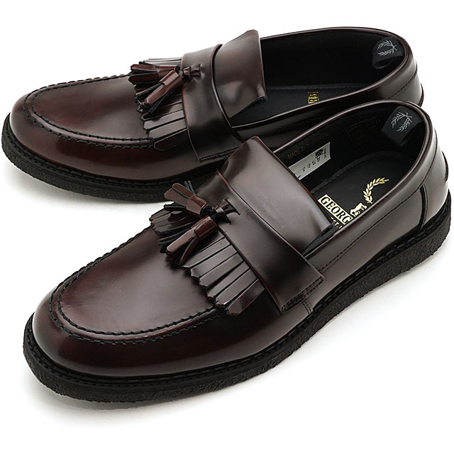 ランキング第1位 TASSEL LOAFER タッセルローファー バーガンディー系 OX ローファー フレッドペリー メンズ PERRY 革靴  SU20 B9278-158 COX FP×GEORGE FRED レディース BLOOD ジョージコックス メンズ靴