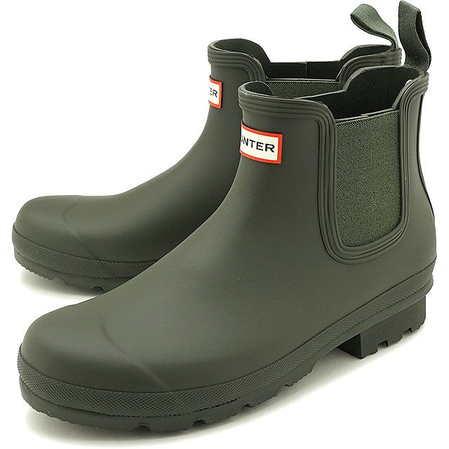 限定特価 レインシューズ 長靴 ハンター カーキ系 Olive Dark ショートブーツ サイドゴア メンズ Ss Mfs9116rma Dov Chelsea Original M チェルシー オリジナル レインブーツ Hunter Www Ethiopianreporter Com