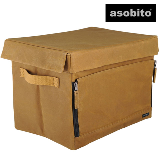 楽天カードで最大15倍 アソビト Asobito チェアサイド ジッパーコンテナ Ab 046cm Ss21 キャンプ アウトドア用品収納ケース 防水綿帆布