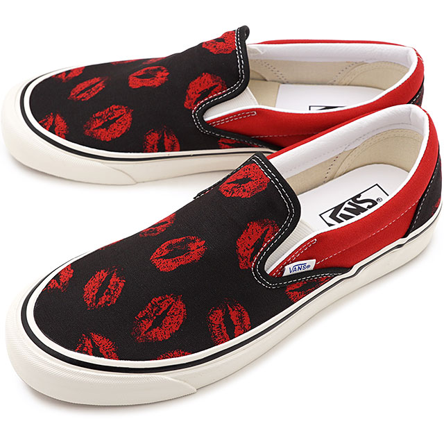 ふるさと納税 3 31限定 楽天カードで8倍 バンズ Vans スニーカー アナハイムファクトリー クラシックスリップオン98 デラックス Anaheim Factory Classic Slip On 98 Dx Vn0a3jex45t Ss21 メンズ レディース ヴァンズ スリッポン Og Black Og Hotlips レッド系
