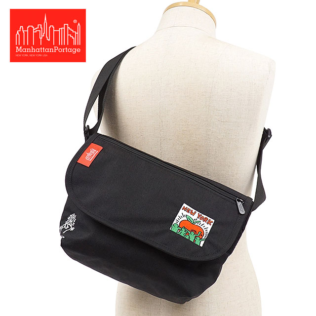 楽天市場 マンハッタンポーテージ Manhattan Portage キースヘリング カジュアルメッセンジャーバッグ Jr Casual Messenger Bag Jr Keith Haring Mp1605jrkh21 Ss21 メンズ レディース 鞄 コーデュラナイロン ショルダーバッグ Black ブラック系 Mischief