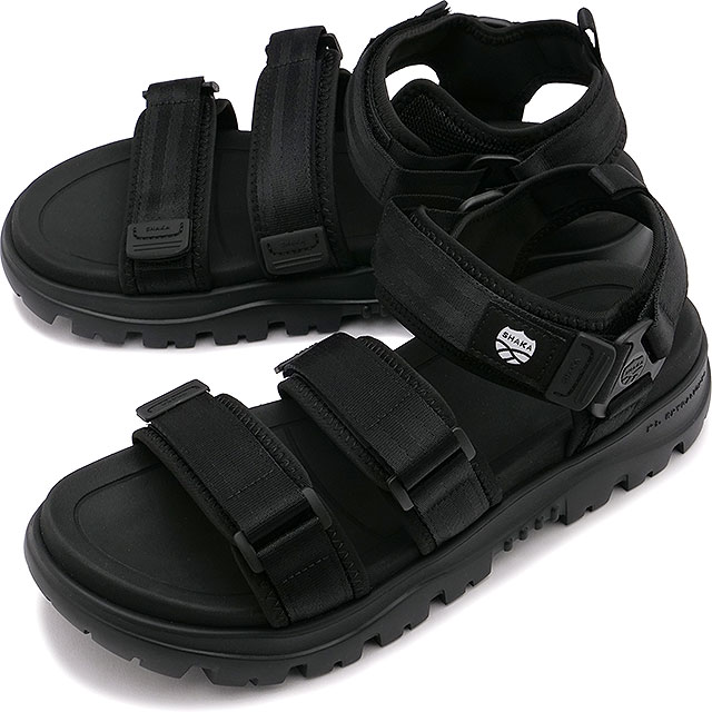 【30%OFF/SALE】【ラスト1足】シャカ SHAKA サンダル ネオバンジーEX [SK-238 SS23] NEO BUNGY EX メンズ・レディース 軽量ソール スポーツサンダル ストラップサンダル BLACK 黒 ブラック系 正規取扱店【ts】【e】