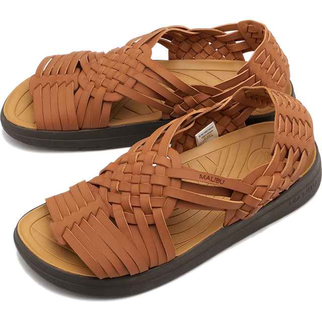 マリブサンダルズ MALIBU SANDALS メンズ サンダル キャニオン [MS010010 SS24] CANYON ワラチサンダル ヴィーガンレザー WHISKEY/DARK-BROWN 正規取扱店