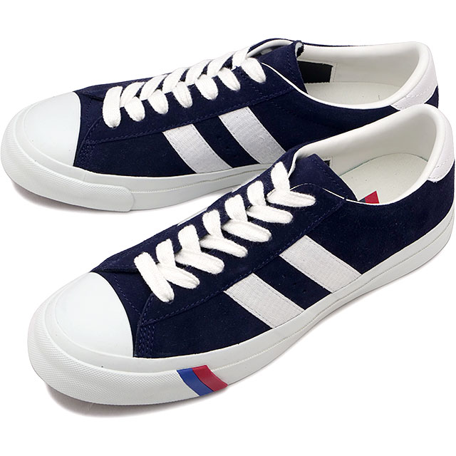 プロケッズ PRO-Keds スニーカー ロイヤルプラス スエード ロー [PN1021 SS25] ROYAL PLUS SUEDE LO メンズ 靴 シューズ Vibramソール NAVY 正規取扱店｜mischief シューズ＆アパレル
