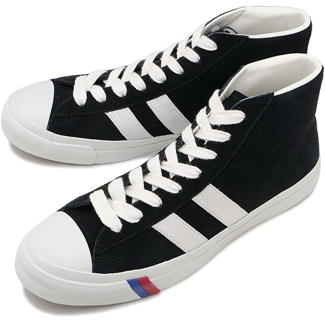 プロケッズ PRO-Keds スニーカー ロイヤルプラス スエード ハイ [PN1121 SS25] ROYAL PLUS SUEDE HI メンズ 靴 シューズ Vibramソール BLACK 正規取扱店｜mischief シューズ＆アパレル