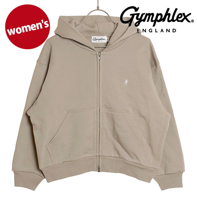 【在庫限り】ジムフレックス Gymphlex ジップフーディー [#GY-C0438 CFC SS25] ZIP HOODIE レディース スポーツファッション トップス スウェットパーカー GREIGE(OFF WHITE) 正規取扱店【ts】 7,757円