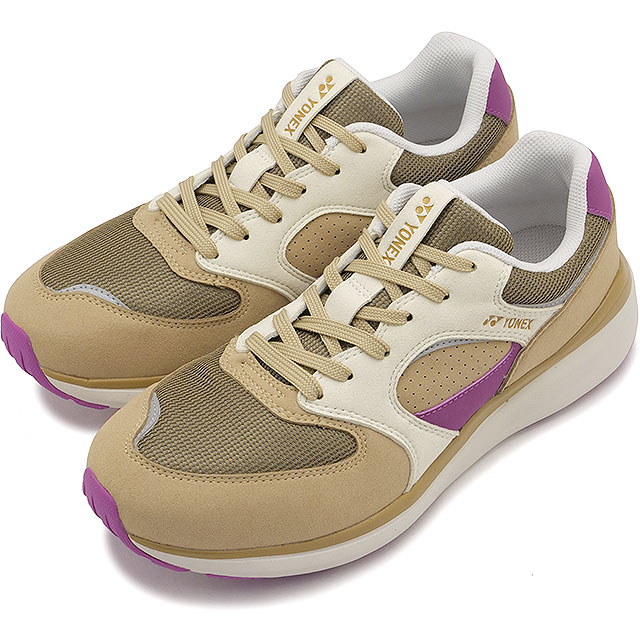 【先着で限定プレゼント】【20%OFF/SALE】ヨネックス YONEX スニーカー ワイワイ チェンジオーバー [SHW123 SS25] YY-CHANGEOVER 女性用 レディース 靴 ウォーキング カジュアル シューズ ひざに優しいやわらかクッション ベージュ/ピンク 正規取扱店【ts】【e】