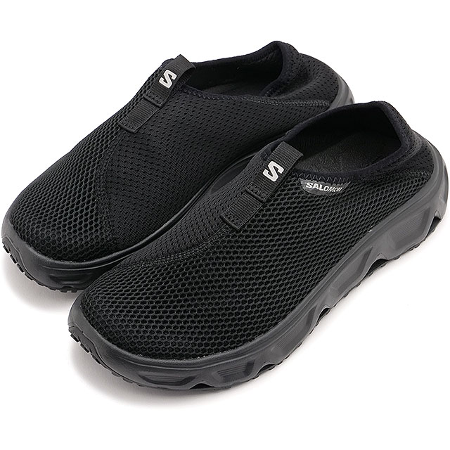 サロモン SALOMON リカバリーシューズ リラックス モック 6.0 ウィメンズ [L47111800 SS25] REELAX MOC 6.0 W レディース 靴 スリッポン スニーカー アフタースポーツ BLACK/BLACK/ALLOY 正規取扱店
