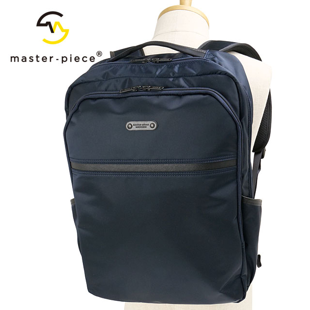 マスターピース master-piece バックパック [43312 SS25] Result BACKPACK メンズ・レディース 鞄 日本製 リュック デイパック 撥水 通勤通学 NAVY 正規取扱店｜mischief シューズ＆アパレル