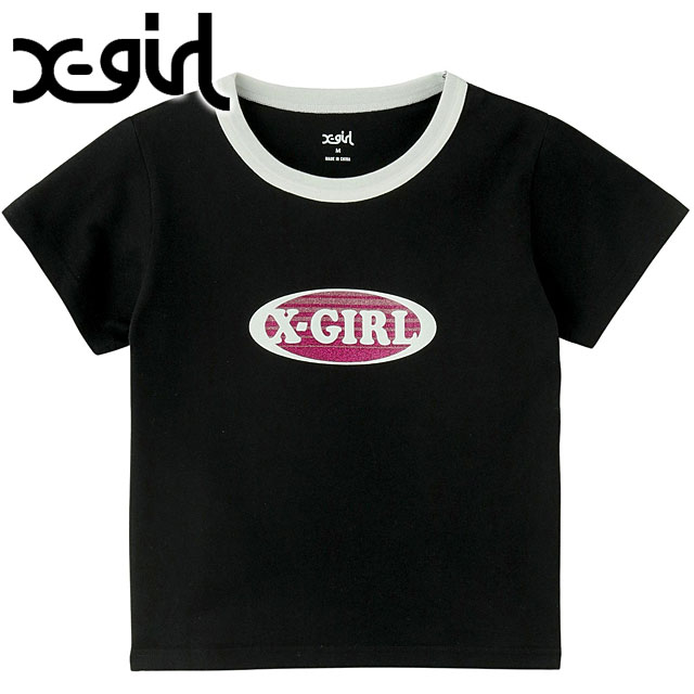 エックスガール X-girl 2枚1セット ロゴ アンド バタフライ 2パック ショートスリーブ Tシャツ 105252011032 SS25 半袖 パックティー MULTI 正規取扱店 エックスガール X-girl 2枚1セット ロゴ アンド バタフライ 2