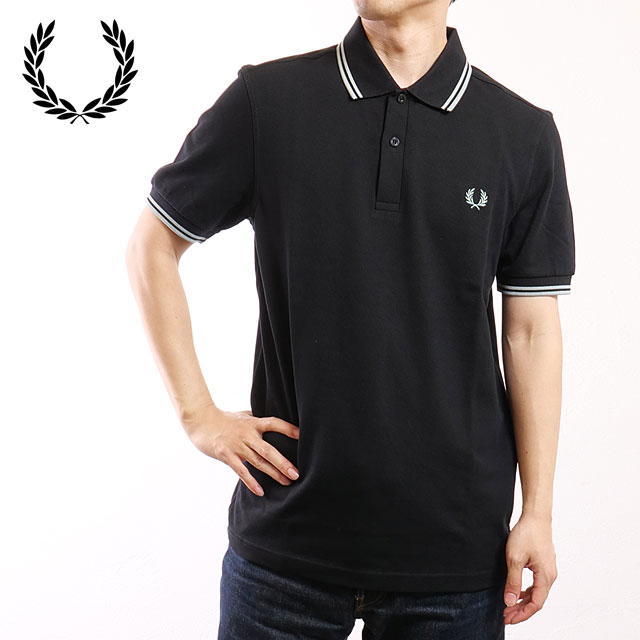 【20%OFF/SALE】フレッドペリー FRED PERRY メンズ ポロシャツ ツイン ティップド フレッドペリーシャツ [M3600-Q46 SS25Q2]　フレッド・ペリー FREDPERRY TWIN TIPPED FRED PERRY SHIRT トップス 半袖 コットンピケ BLACK/SILVERBLUE 正規取扱店【ts】【e】