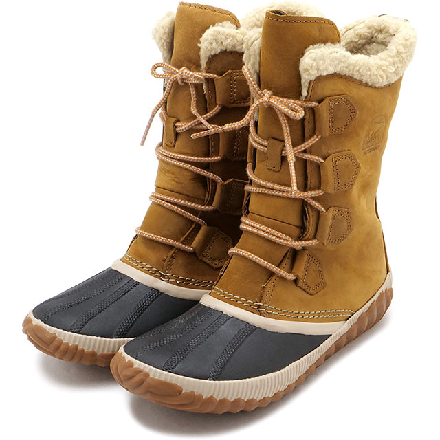 【在庫限り】ソレル SOREL ブーツ レディース アウトアンドアバウト プラス トール [NL3146-286] OUT'N ABOUT PLUS TALL 靴 防水 スノーブーツ ウィンターブーツ ブラウン Elk 正規取扱店【ts】画像