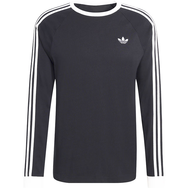 【4/18限定 最大P30倍】アディダス オリジナルス adidas Originals メンズ スリーストライプス ロングスリーブティー [MCE70/KE3546 SS26] 3-STRIPES LONGSLEEVE TEE トップス 長袖 Tシャツ ロンティー 黒 ブラック 正規取扱店【cp】