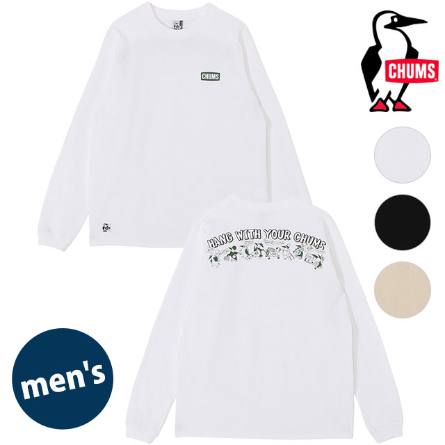 チャムス CHUMS メンズ アンチバグハンティングバグロングスリーブTシャツ [CH01-2714 SS26] M Anti-Bug Hunting Bug L/S T-Shirt トップス 長袖 オーバーサイズ USAコットン 虫よけ 正規取扱店