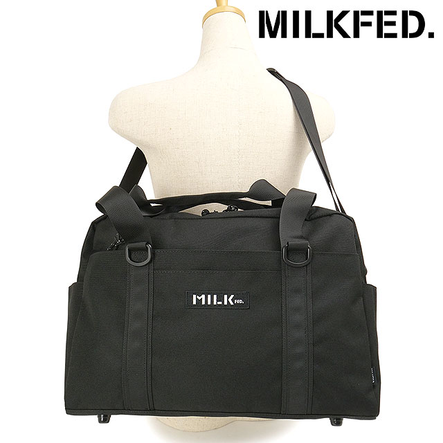 ミルクフェド MILKFED. BFFボストンバッグ [103261053003 SS26] BFF BOSTON BAG メンズ・レディース ユニセックス 鞄 ジムバッグ 旅行カバン 黒 BLACK 正規取扱店