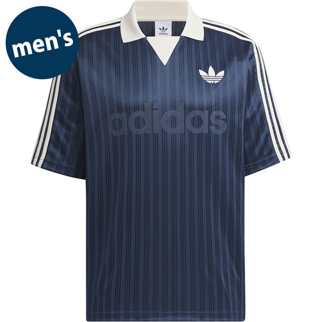 アディダス オリジナルス adidas Originals メンズ 襟付きゴーリートップ [VA035/JX8981 SS26] COLLARED GOALIE トップス 半袖Tシャツ スポーツ クルーネイビー 正規取扱店 5,528円