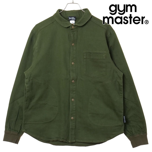 ジムマスター GYM MASTER メンズ 10ozストレッチカツラギシャツJKT [G221718-47 SS26] トップス ジャケット 長袖 グリーン DPオリーブ（カツラギ） 正規取扱店