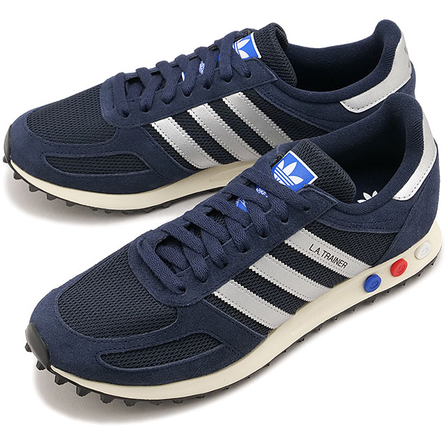 【20%OFF/SALE】アディダス オリジナルス adidas Originals スニーカー メンズ エルエートレーナー OG [KJ4382 SS26] LA TRAINER OG ローカット ネイビー レジェンドインク/シルバーメタリック/オフホワイト 正規取扱店【ts】【e】｜mischief シューズ＆アパレル 8,624円