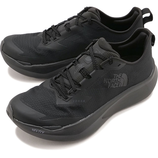 【4/15限定 最大P28倍】ザ・ノース・フェイス THE NORTH FACE スニーカー メンズ ベクティブバーサ [NF52602-KK SS26] VECTIV Versa 厚底 ランニングシューズ 黒 TNFブラック/TNFブラック 正規取扱店