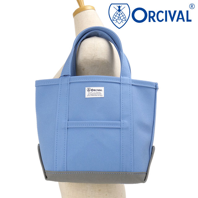 オーシバル ORCIVAL トートバッグ スモール [OR-H0285-KWC SS26] TOTE BAG SMALL メンズ・レディース ユニセックス 鞄 日本製 キャンバストート 小サイズ 帆布 ブルー BLUE/DK.GREY 正規取扱店 8,954円