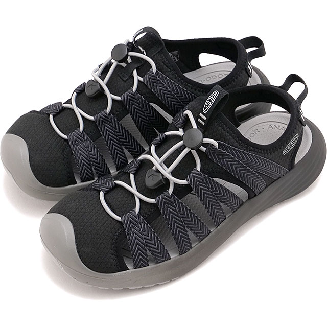 キーン KEEN サンダル レディース ウィスパー ライト [1031960 SS26] W WHISPER LITE キャンプ アウトドア タウン トラベル シューズ ブラック BLACK/MAGNET 正規取扱店