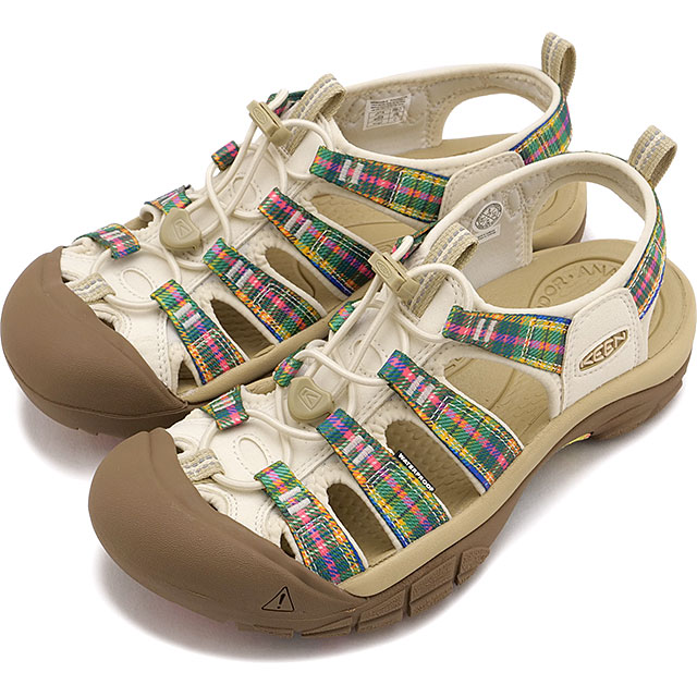 キーン KEEN サンダル レディース ニューポート レトロ [1032230 SS26] W NEWPORT RETRO キャンプ アウトドア タウン トラベル シューズ マルチカラー MULTI/GINGHAM 正規取扱店｜mischief シューズ＆アパレル